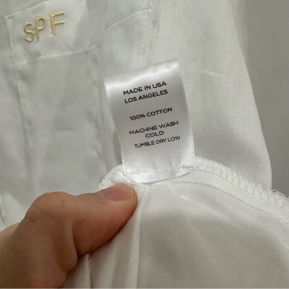 Leset x Dr Loretta Button Down SPF Oversized White Shirt One Size - Picture 14 of 14